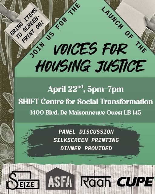 Housing Justice Zine Launch Banner